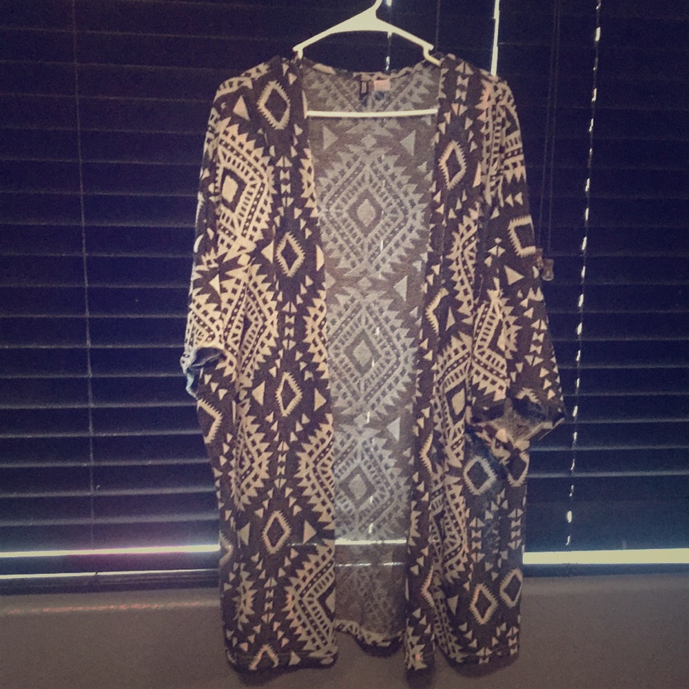 Grey design cardigan